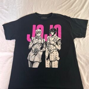 JoJo Graphic T‑Shirt in Black with Pink Logo